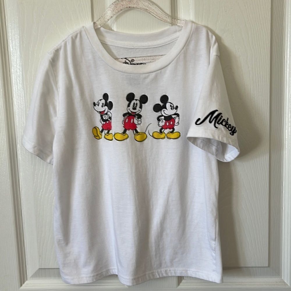 DISNEY GIRLS XS WHITE T-SHIRT